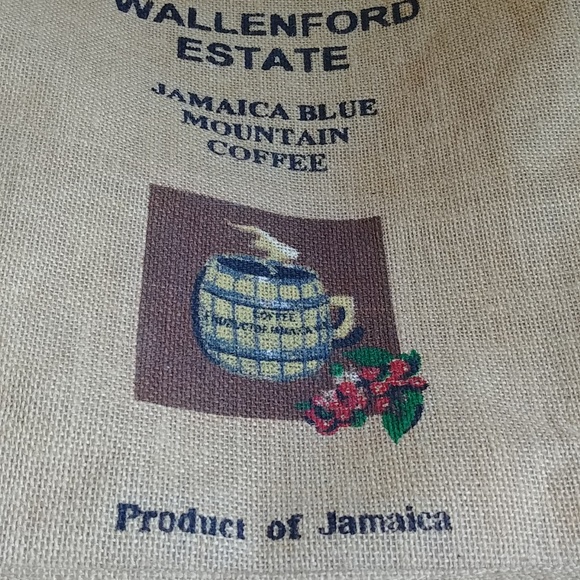 Eco Friendly Bio Degradible Burlap Tote Bag Jamaican Blue Mountain Coffee - Picture 8 of 8